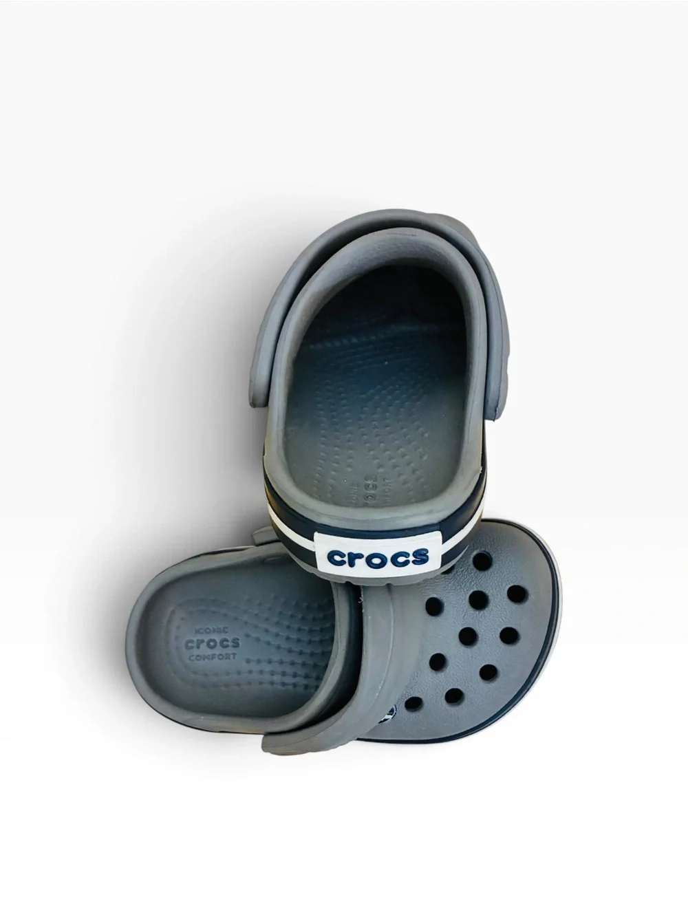 Baby CROCS Grey Classic Toddler size 4